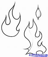 Flames Flame Fire Drawing Coloring Line Pages Printable Simple Draw Designs Stencil Outline Tattoo Stencils Clip Template Clipart Paintingvalley Pattern sketch template
