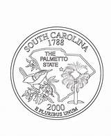 Carolina South Quarter Coloring State Pages States Printables Usa Sc Go Print Next Back Sheets Choose Board sketch template