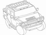Hummer H3 Coloring Categories sketch template