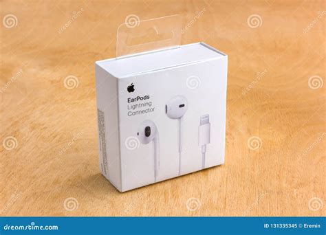 apple earpods  lightning connector   box editorial image image  computer apple