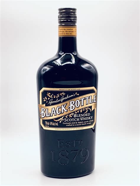 wines  sakes gordon grahams black bottle blended scotch whisky