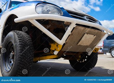 rally car  front bottom front suspension stock photo image  move race