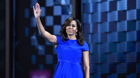 Michelle Obama Wore A Vibrant Blue Christian Siriano Dress At The