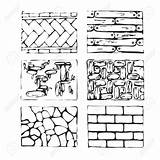 Paving Landscape Hand Stones Drawn Drawing Stone Blocks Cobblestone Detailed Pavement Vector Texture Eight Elements Type Getdrawings Illustration Drawings sketch template