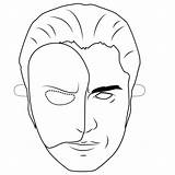 Mask Coloring Opera Phantom Pages Printable Drawing Supercoloring Categories Masks sketch template