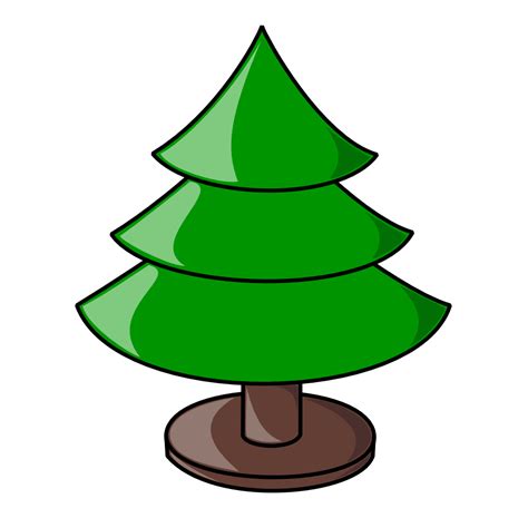 onlinelabels clip art christmas tree plain