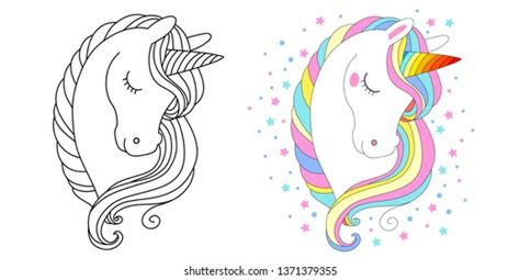 unicorn face cute unicorn clipart black  white debora milke
