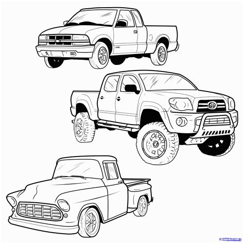 truck  drawing  getdrawings