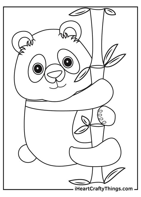 giant panda coloring page pandas  printable coloring pages