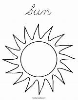 Coloring Sun Buenos Dias Sol Worksheet Cursive Built California Usa Print Twistynoodle Ll Noodle sketch template