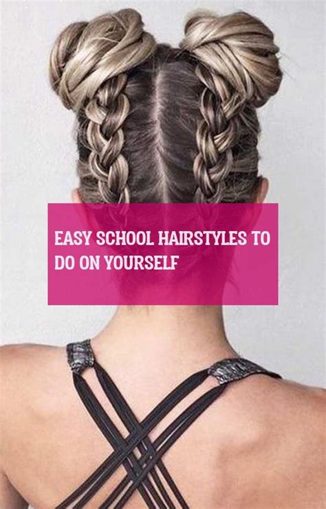 easy school hairstyles     hair styles braided