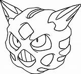 Pokemon Glalie Coloring Pages Morningkids Drawing Mega Pokémon sketch template