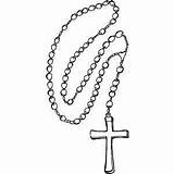 Coloring Rosary Catholic sketch template
