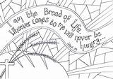 Bread Life Coloring Pages Colouring John Children Template Creative Ministry Sketch Reflective Flame sketch template