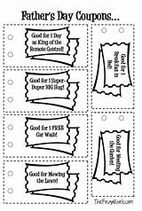 Coupons Printable Father Fathers Coupon Book Thefrugalgirls Girls Coloring Pages Daddy Gift Valentines Frugal Fun Crafts Activities Open Mothers sketch template