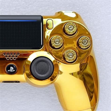 custom ps controller gold bullet mod sony playstation  pro etsy uk