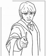 Weasley Potter Ron Chibi sketch template