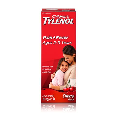 childrens tylenol pain fever relief medicine cherry  fl oz walmartcom