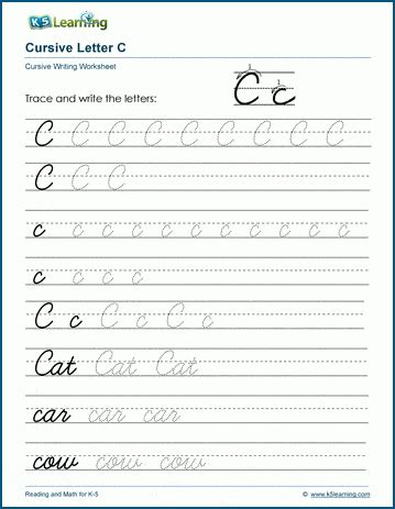 printable cursive paper writing worksheets lined writing paper