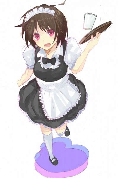 anime girl in maid outfit