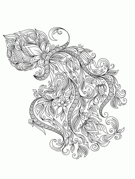 easy adult coloring animals coloring pages