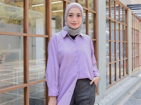 brand lokal  jual baju warna lilac  tren buat hijabers