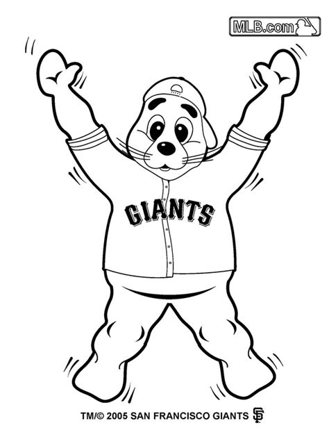sf giants logo coloring page sketch coloring page