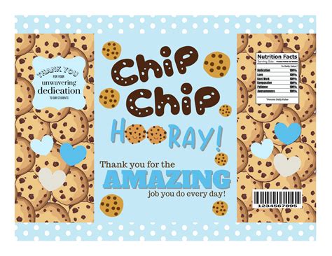 teacher appreciation gift chip bag label school staff etsy singapore