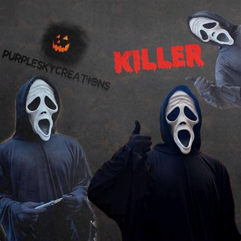 scary  doofy killer ghostface spoof mask etsy