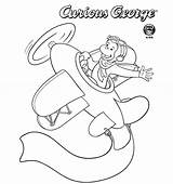 Curious George Coloring sketch template