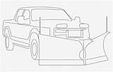 Plow Snow Coloring Gates Pickup Lift sketch template