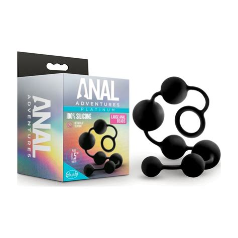 Anal Adventures Platinum Silicone Large Anal Beads – Adult World