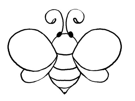 honey bee outline pictures clipart