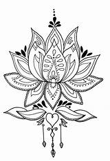 Lotus Loto Mandalas Coloriage Lotusflower Desenhos Vierge Imprimer Everfreecoloring Costas Hindues Colorir Tattoofashioontrends Depuis sketch template