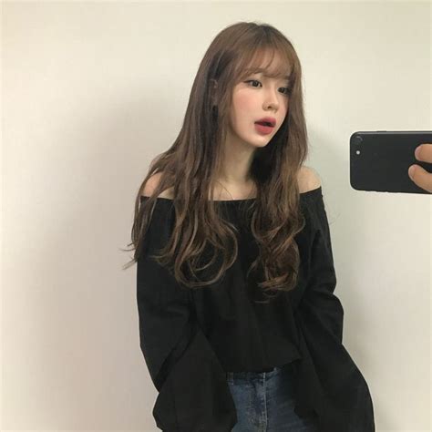 𝒫𝑒𝒶𝒸𝒽𝓎 ₊˚ ༄ asian hair korean hairstyle long hair styles