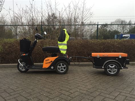 aanhanger voor de scootmobiel niet voor verkoop scootmobiel plezier