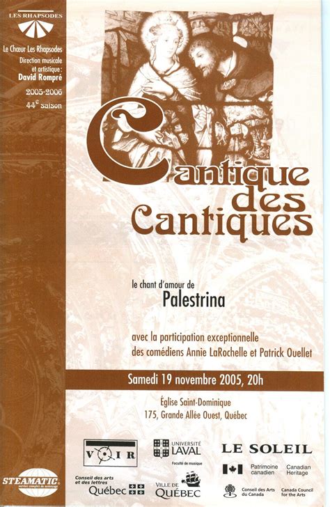 Un Des Concerts Favoris De Ma Carrière De Choriste Novembre 2005