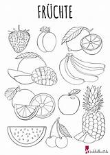 Obst Ausmalen Ausmalbild Früchte Kribbelbunt Zahlen Obstsorten Einhorn sketch template