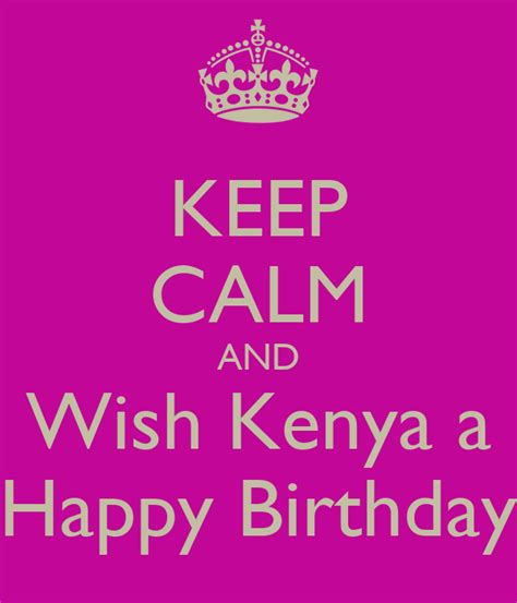 calm   kenya  happy birthday poster bianca  calm