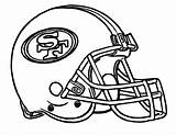 Coloring 49ers Helmet Football Pages Nfl Francisco San Helmets Logo Chiefs Cowboys Dallas Print Drawings American Patriots Packers Clipart Steelers sketch template