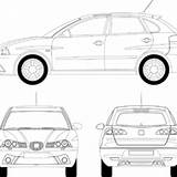 Ibiza Seat Freevectors Vector Car sketch template