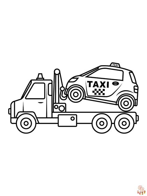 tow truck coloring pages  printable  easy gbcoloring
