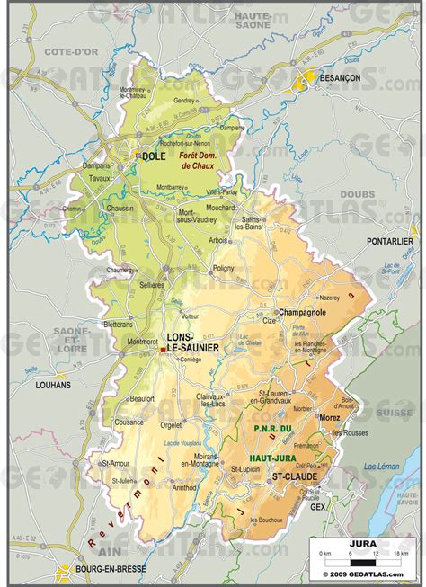 carte du jura jura carte des villes communes relief sites touristiques
