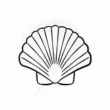 Shell Clipart Seashells Scallop Starfish Seashell Clip Simple Drawing Sea Clam Shells Beach Color Castle Summer Cliparts Sand Use Outline sketch template