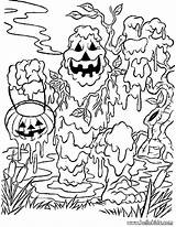 Coloring Monster Halloween Pages Mud Monsters Printable Hellokids Color Print Scary Template sketch template