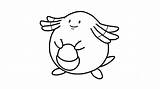 Coloring Chansey Omanyte sketch template