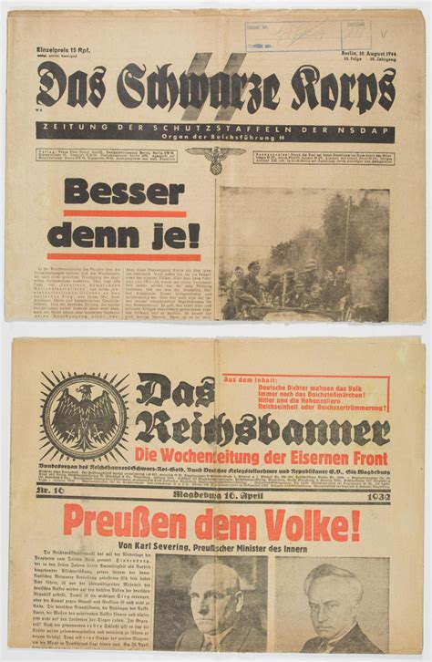 lot german newspapers