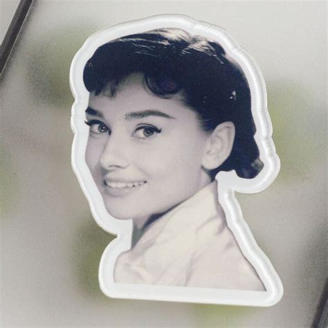 Celebrity Audrey Hepburn Brooches Hepburn Brooch Badge Enamel Pin For