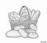 Bread Basket Drawing Line Hand Vector Drawn Illustration Stock Vectors Paintingvalley Rolls Clip Shutterstock Drawings Search Background sketch template