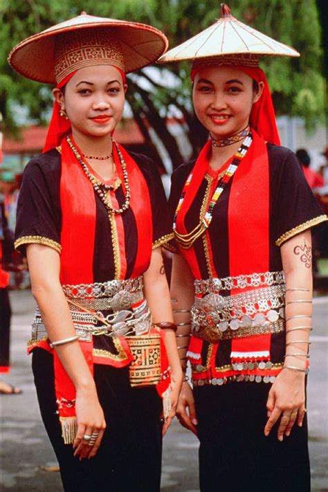 Bidayuh Traditional Outfits Sarawak Borneo